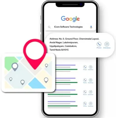 iCore Software Technologies addresses and maps mobile search.